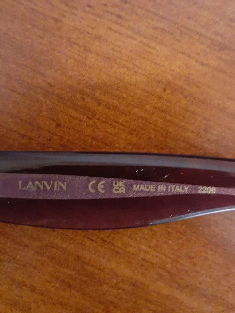 Lanvin purple plastic